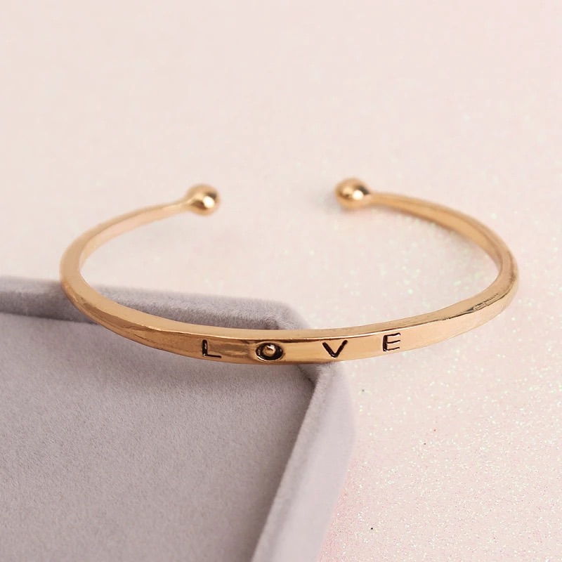 3/$30 Boho Love Adjustable Gold Bracelet